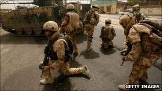 British troops in Basra in 2006
