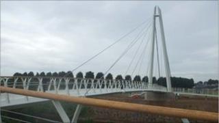 New cycle and footbridge in Worcester