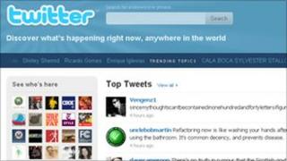 Twitter homepage, Twitter