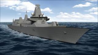 Artist's image of Type 26 warship