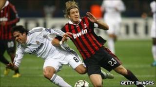AC Milan v Real Madrid - both sponsored by Bwin businesses