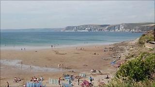 Bigbury-on-Sea beach