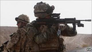 Two UK soldiers (file image)
