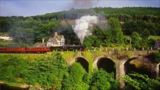 The Llangollen Railway at Berwyn station