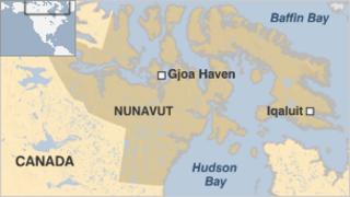 Map of Nunavut