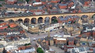Mansfield town centre - photo courtesy Robin Macey