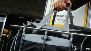 Hand luggage gauge
