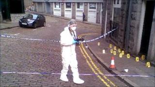 Police at the scene
