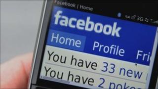 Facebook on phone