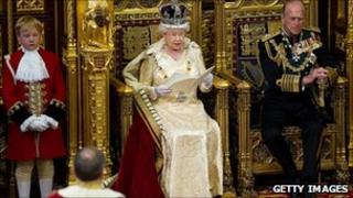 The Queen at May's State Opening of Parliament