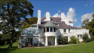 The back of Ty Newydd, the National Writers' Centre for Wales