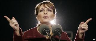 Sarah Palin campaigning in 2008
