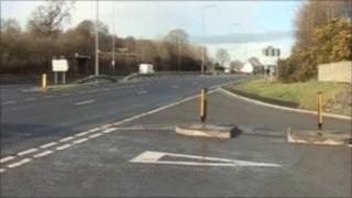 A48 Cwmgwili junction
