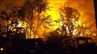 Fire at the scrapyard