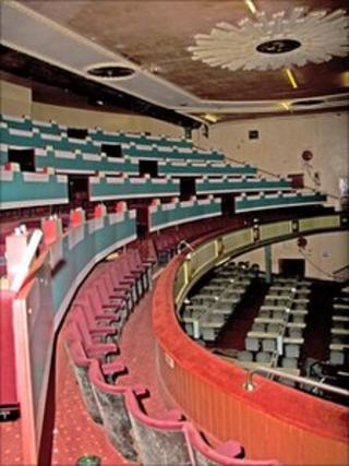 Interior of former Workington opera house