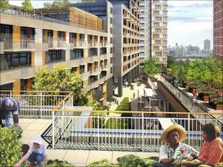 Artists impression of Via Verde, courtesy of Phipps Houses, Jonathan Rose Companies, Dattner Architects, and Grimshaw