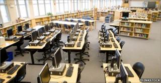 US school library (Thinkstock)