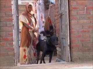 Sunita Jatav with Sheru