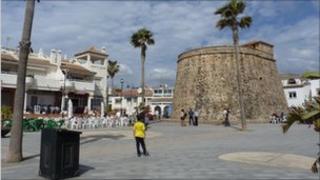 A town on the Costa del Sol