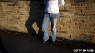 A file photo of a teen prostitute