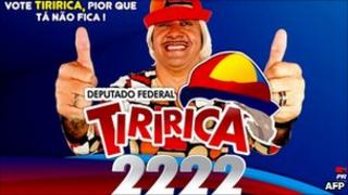 Campaign poster for Tiririca