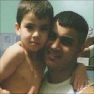 Junaid Khan and his young nephew