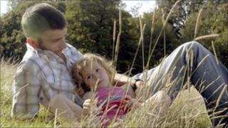 A father and daughter