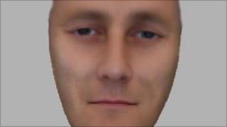 E-fit of man seen after attack