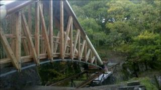 Bracklinn Falls bridge