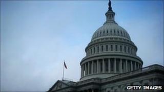 at the US Capitol building in Washington