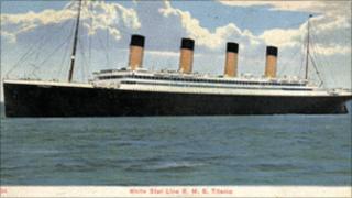 Postcard bought on the Titanic