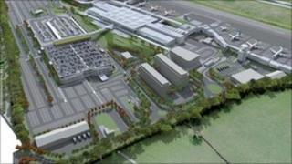 Airport expansion illustration