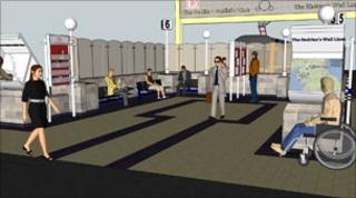 Artist's impression of improved station