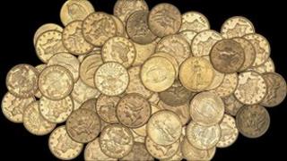 The gold coins found in Hackney