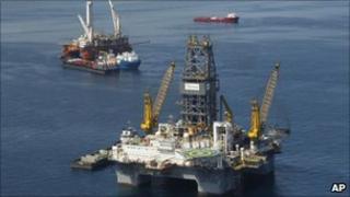 The site of the Deepwater Horizon Oil Spill in Gulf of Mexico, off the coast of Louisiana (file photo)