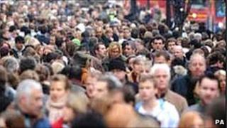 Shoppers in London