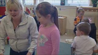 nursery scene