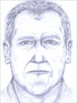 Police artist's drawing of what Joe Shipton looked like before he died