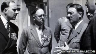 Hitler and members of the British Royal Legion