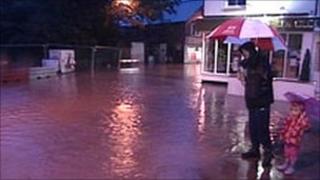 Flooding in Tenbury