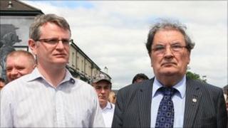 Pol Callaghan with the former SDLP leader John Hume