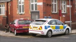 Police car crash in Hartlepool