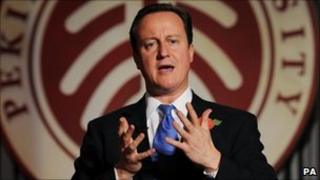 David Cameron at Peking University