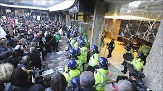 Millbank under siege