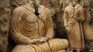 Numerous priceless Buddhist relics have been unearthed