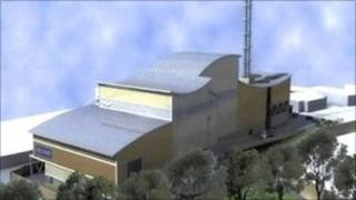 Artist's impression of waste incinerator