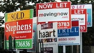 Houses for sale signs