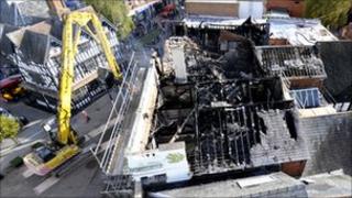 Damage to Card Factory building