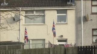 Scene of the pipe bomb find in Antrim