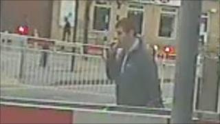 Man on Carlton level crossing